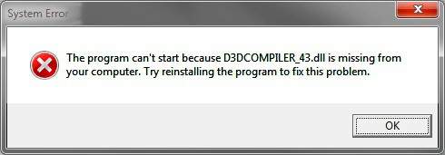 Pobierz D3DCompiler_43.DLL