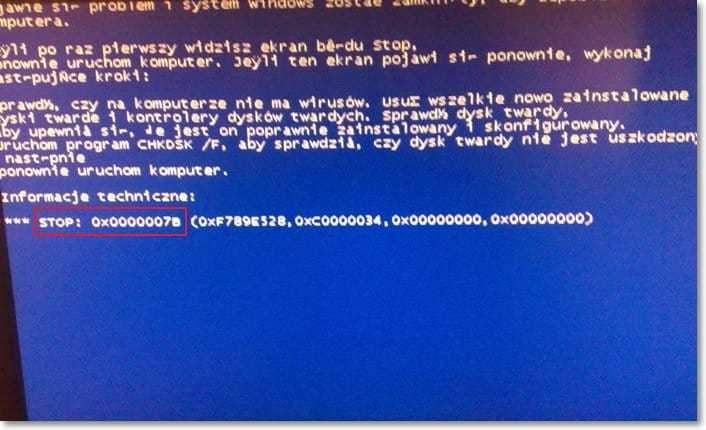 Modrá obrazovka s chybou 0x0000007b pri inštalácii systému Windows XP [rozhodnuté]