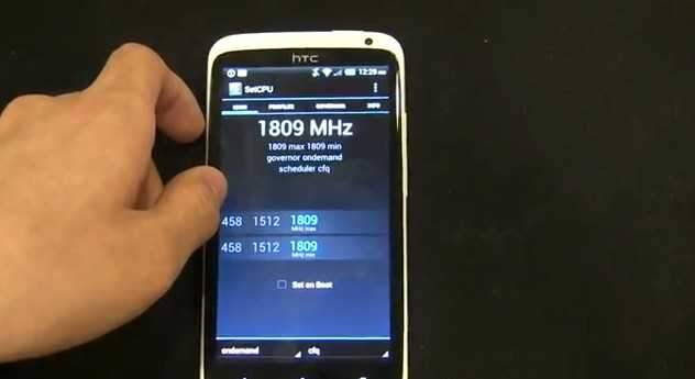 A processzor gyorsulása a HTC One X és a HTC EVO -n