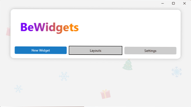 Bewidgets - Windows Windows za Windows 11