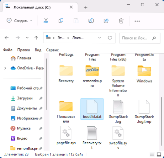 Kakšna datoteka boottela.Dat na disku v sistemu Windows 11 ali Windows 10?