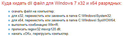 Завантажте MSVCP120.DLL