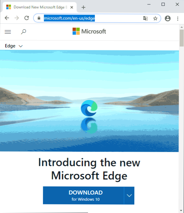 Edge pārlūks, kas balstīts uz hromu - kā instalēt, atteikties vai atspējot Microsoft Edge vecās versijas dzēšanu