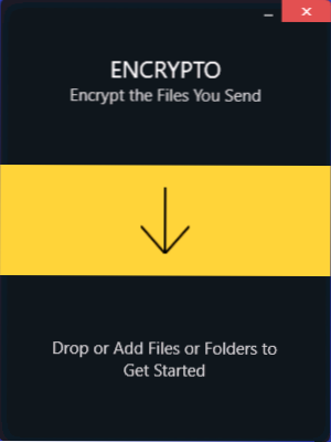 Encrypto - bezplatný program pro rychlé šifrování souborů a složek