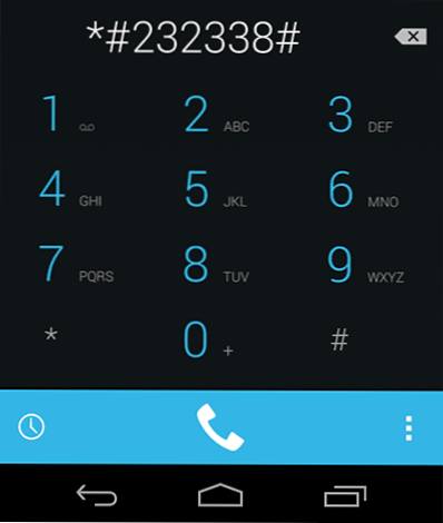 Kódy pre telefónnu klávesnicu pre Android (veľmi tajné)