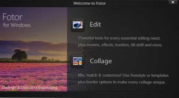 Bezpłatny edytor zdjęć i program do tworzenia kolaży Fotor