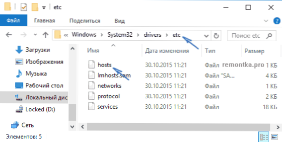 Hostet Windows 10 -Datei