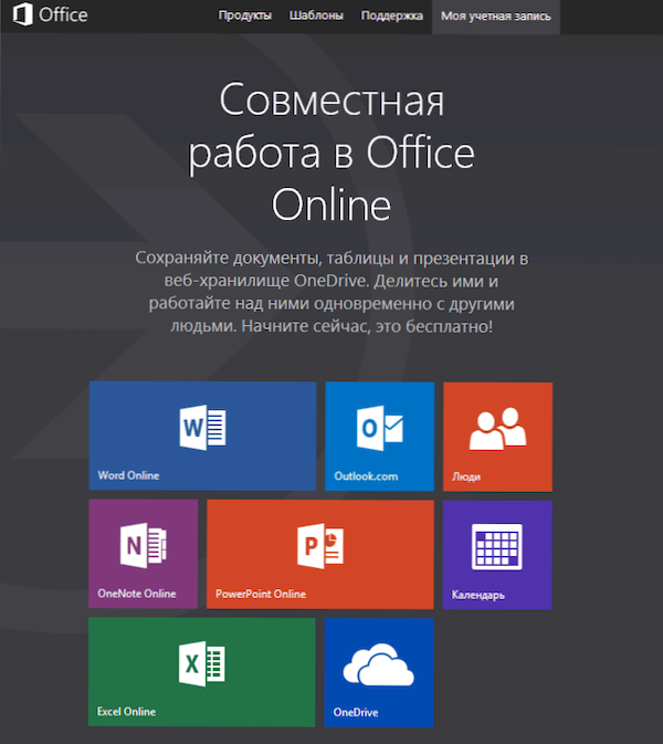 Microsoft Office Free - spletna različica Office Applications