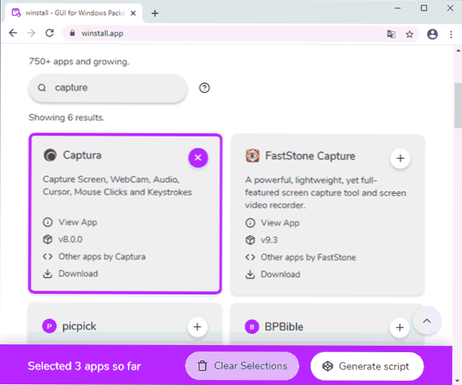 Winstall - Jednoduchá instalace programů pomocí správce Winget Packages Manager