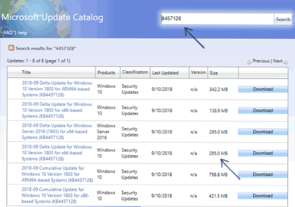 Cómo averiguar el tamaño del archivo de actualización de Windows 10