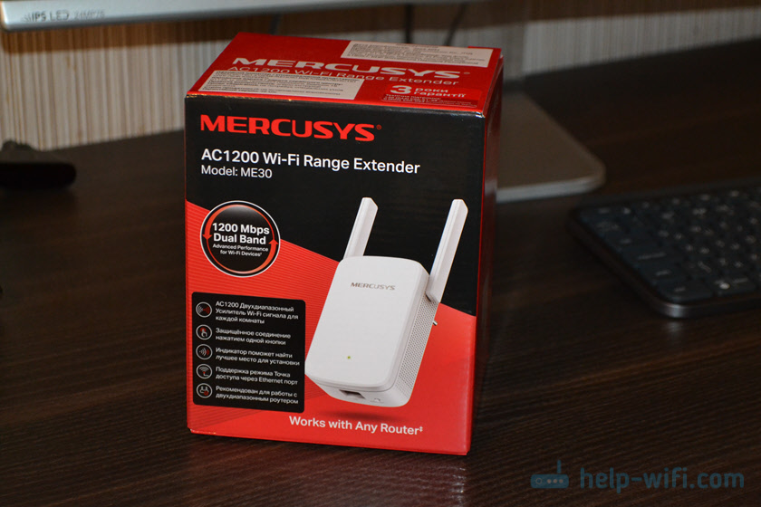 Kaksiband Wi -fi Augus Mercusys ME30 -Arvostelu ja asetukset