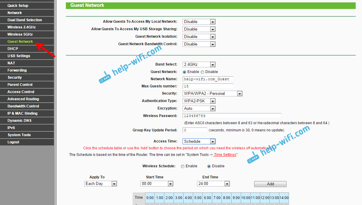 Configuración de una red Wi-Fi invitada en el enrutador TP-Link