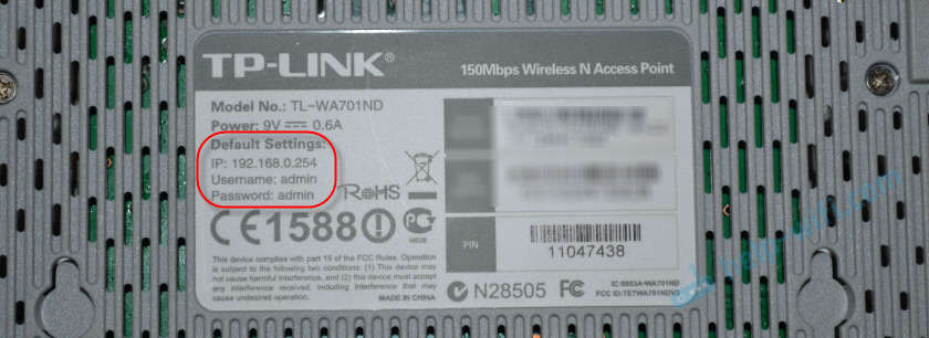 Ustawienia TP-Link TL-WA701ND i TP-LINK TL-WA801ND jako punkt dostępu, repiter i adapter