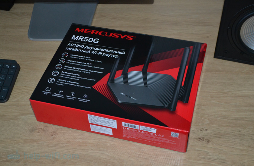 A Mercusys MR50G áttekintése - az AC1900 szabvány útválasztója gigabites portokkal és egy Wi -FI hálózat széles bevonatával