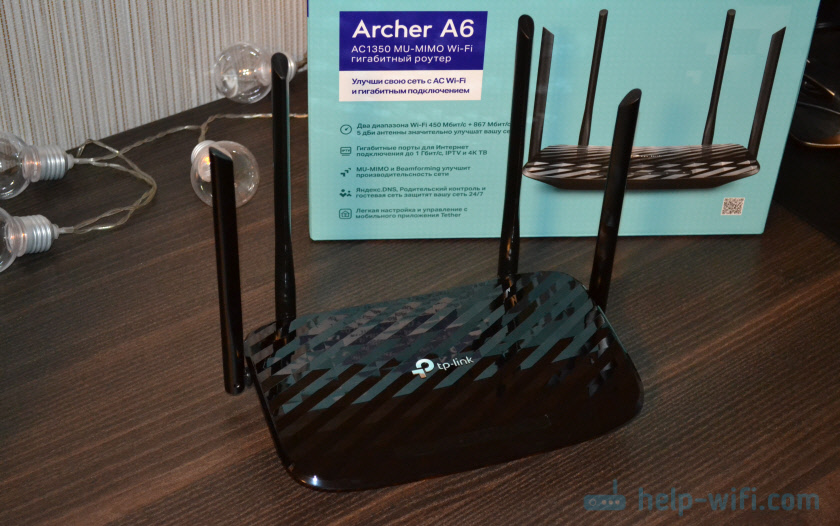 TP-Link Archer A6 MU-MIMO ROTER s Gigabitovým portům