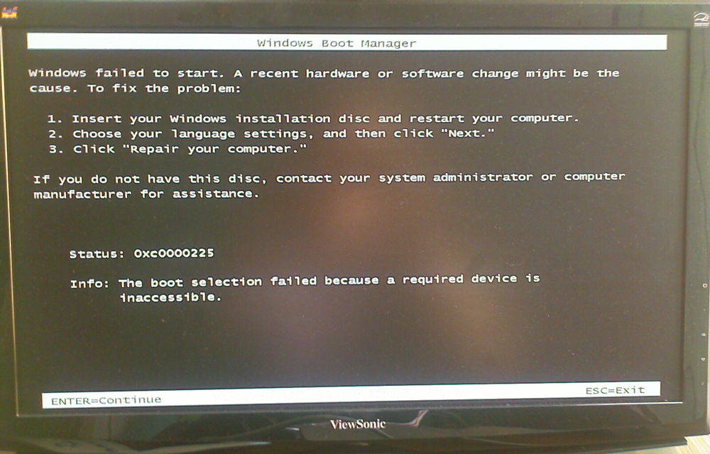 Рішення помилки 0HS0000225 при завантаженні Windows