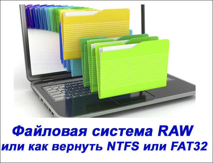 RAW -tiedostojärjestelmä NTFS n tai FAT32 n palauttaminen