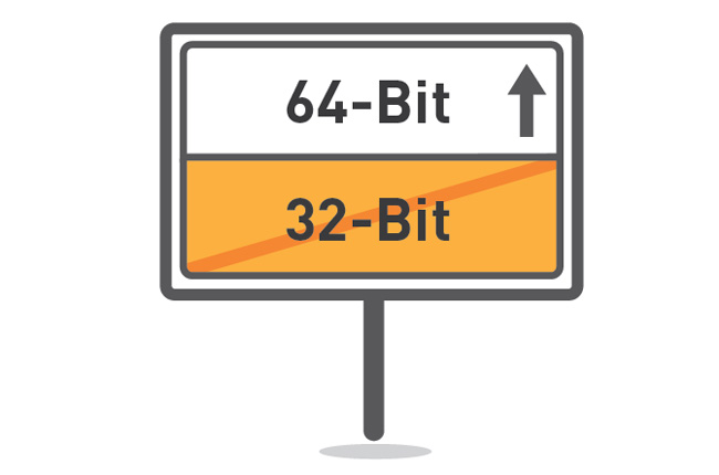 Как да направите 64-битов от 32-битова операционна система