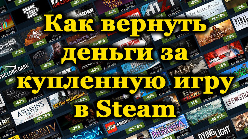 Kas on võimalik raha tagastada ja kuidas seda teha ostetud mängu jaoks Steamil