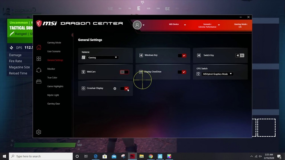 Reglas para configurar y usar el programa MSI Dragon Center