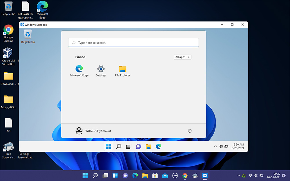 Kā ieslēdzas Windows Sandbox un atvienojas Windows 11