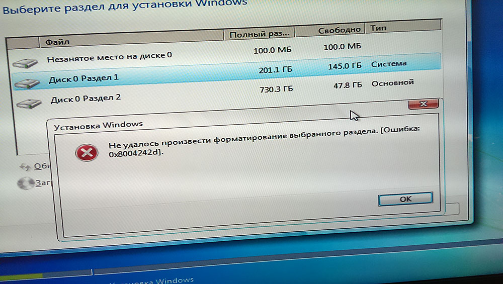 Елиминација грешке 0к8004242Д са поруком није успела да форматирате одабрани одељак приликом форматирања диска