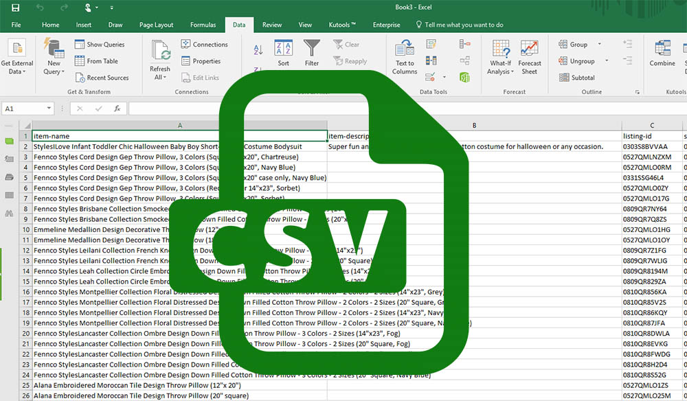 OPIŠENJE OPCIJE za datoteku CSV formata i potreban program za to